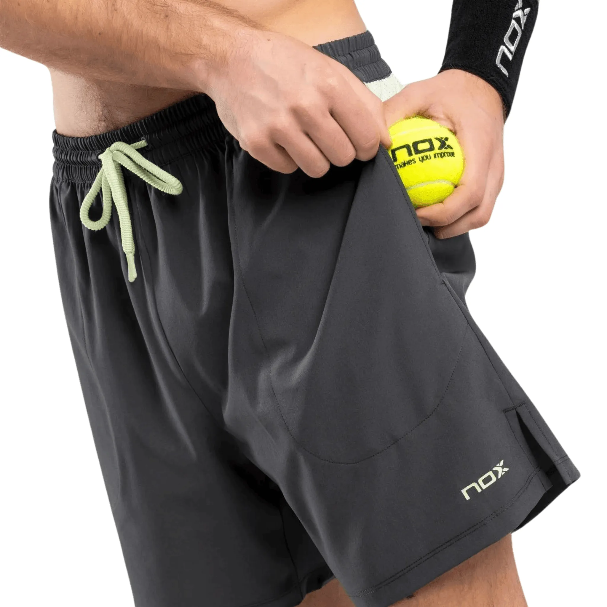 Nox Pro Charcoal Grey Men's Padel Shorts