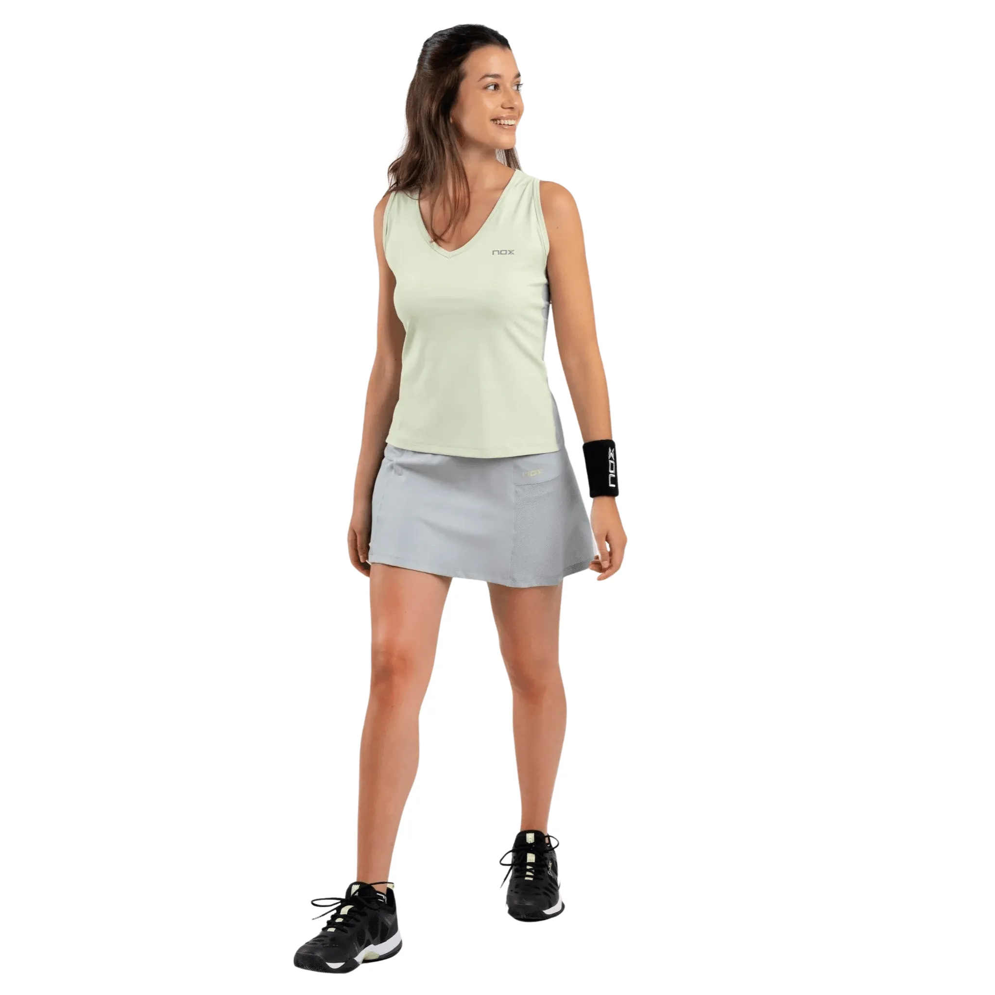 NOX Pro Padel Skirt Mist Grey