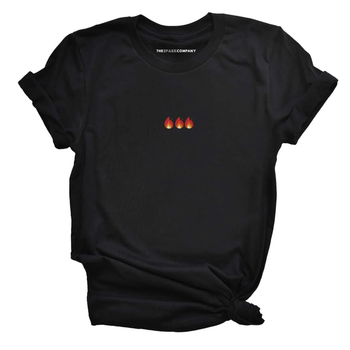 On Fire Embroidered Feminist T-Shirt