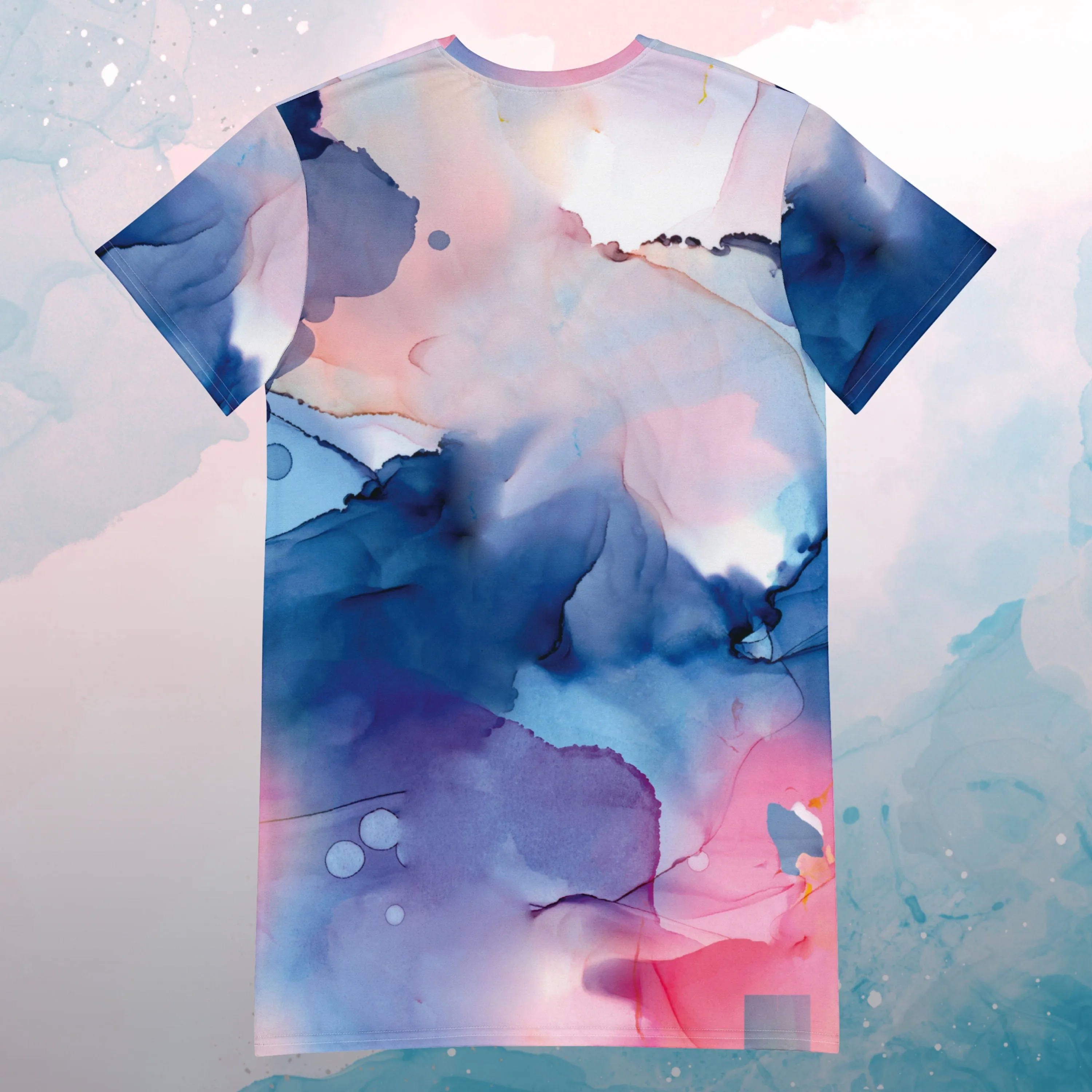 Pastel Marbling Women's T-shirt Dress or Nightgown