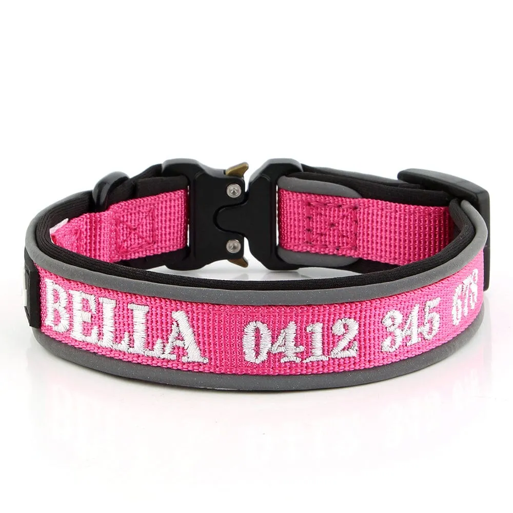 Personalised Embroidered Tactical Dog Collar