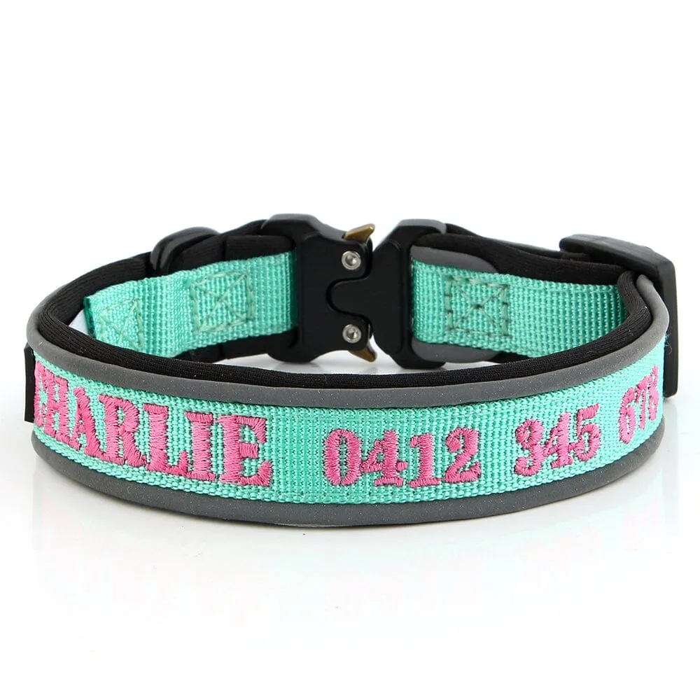 Personalised Embroidered Tactical Dog Collar