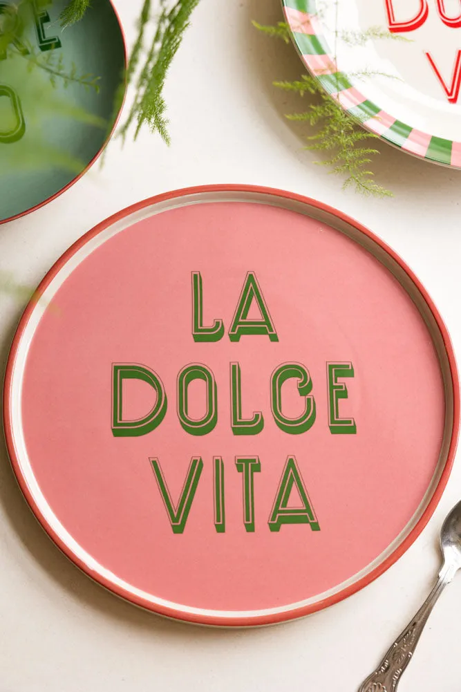 Pink La Dolce Vita Plate