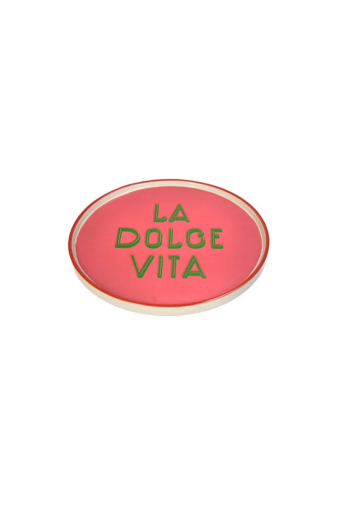 Pink La Dolce Vita Plate