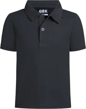QBK Toddler to Youth Boys' Performance Polo Kids Collared Golf Shirt School Uniform