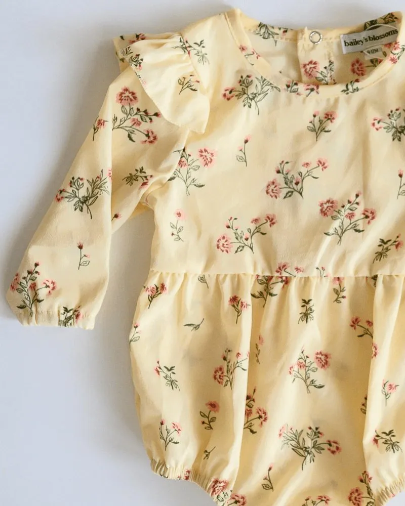 Rhodes Bubble Romper - Vintage Floral