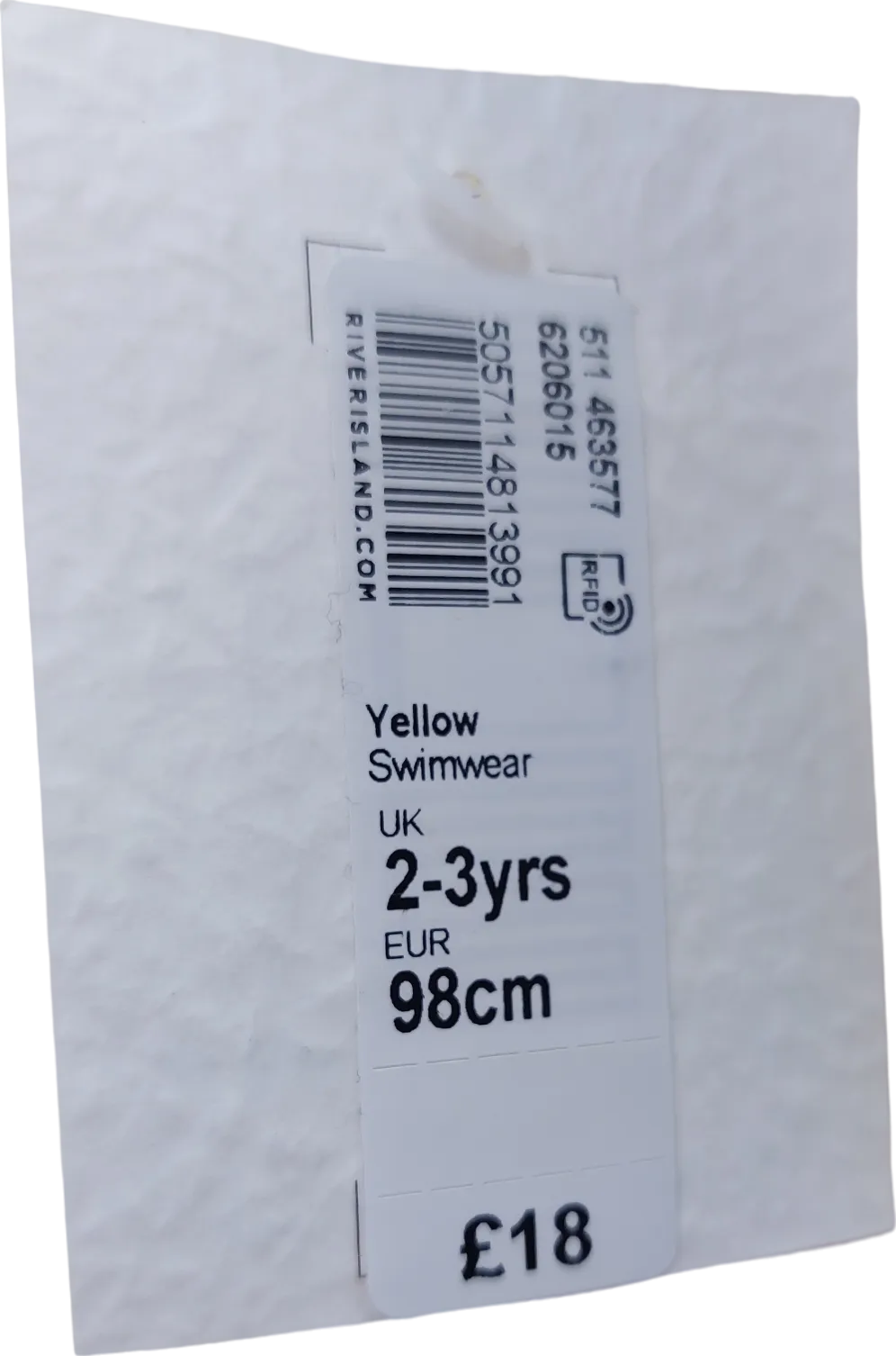 River Island Yellow Flower Embellished Swim Suit 12 Years