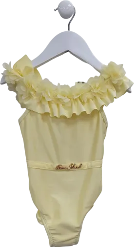 River Island Yellow Flower Embellished Swim Suit 12 Years