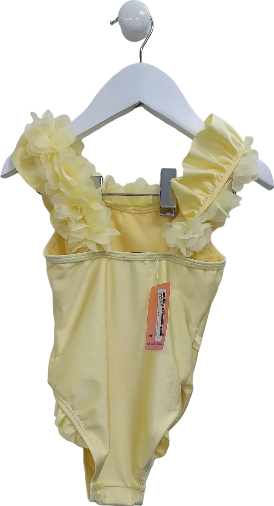 River Island Yellow Flower Embellished Swim Suit 12 Years