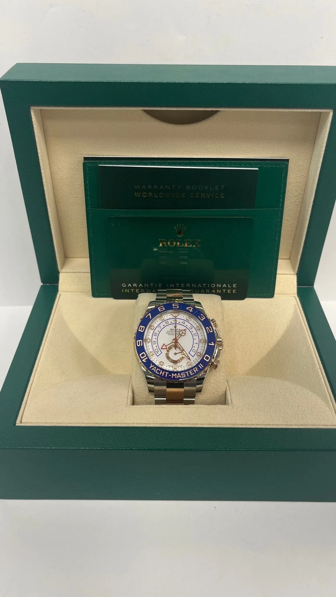 Rolex Yacht-Master II Two-Tone Rose Gold & Steel - White Dial (Ref# 116681)