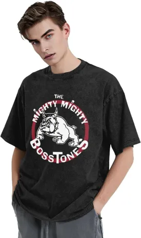 Shirt Men's Oversized Loose Fit Vintage Washed Cotton Casual T-Shirts