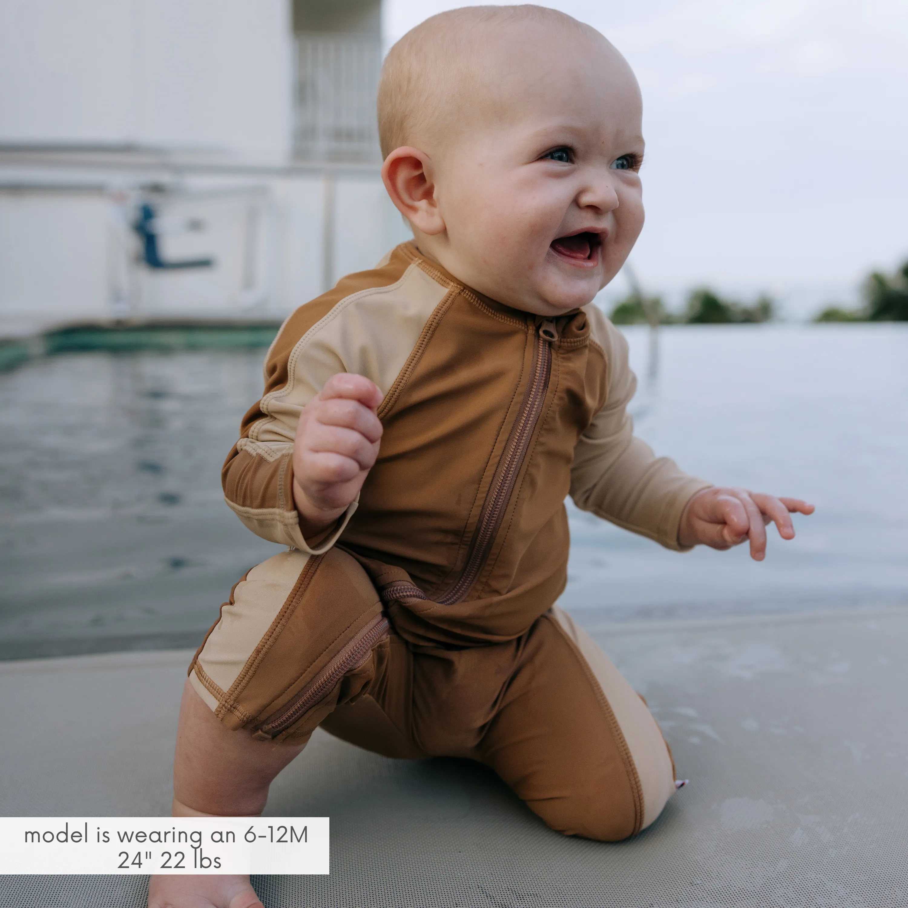 Sunsuit - Long Sleeve Romper Swimsuit | "Canyon Haze"
