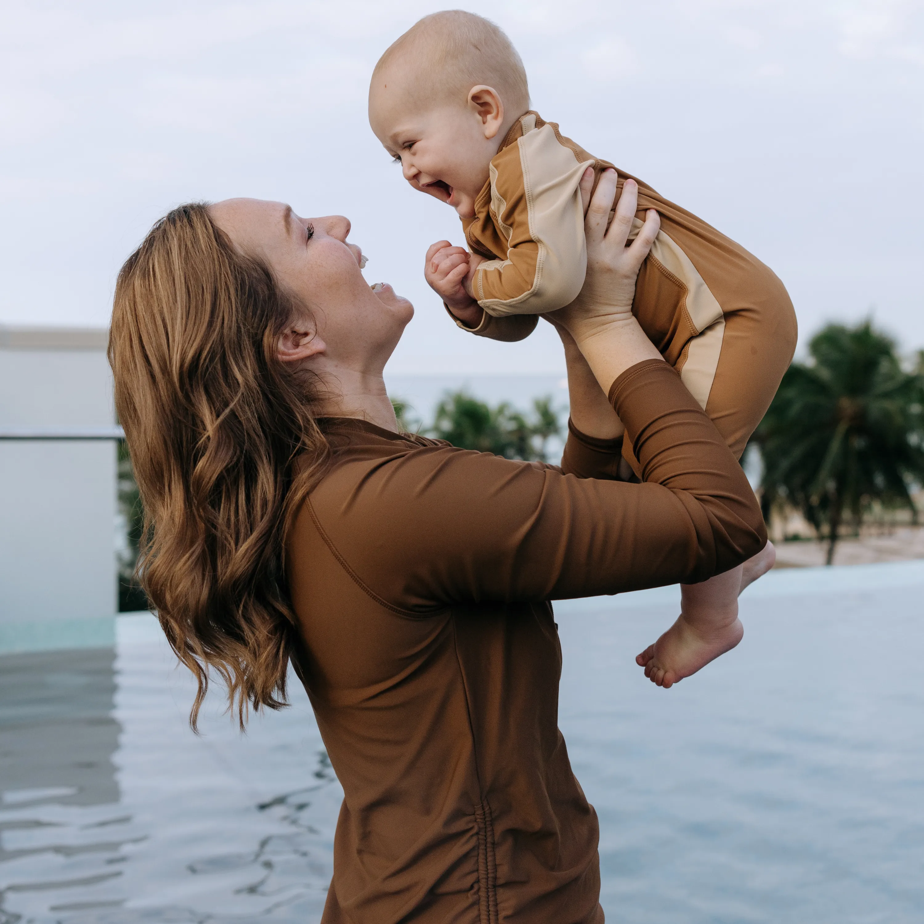 Sunsuit - Long Sleeve Romper Swimsuit | "Canyon Haze"