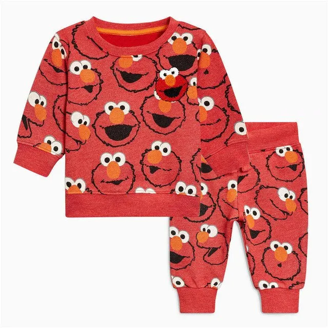 Sweater shirts Sets Excavator Children's Sport SuitsTracksuit Thick Warm Clothing Tshirts pants 2pcs