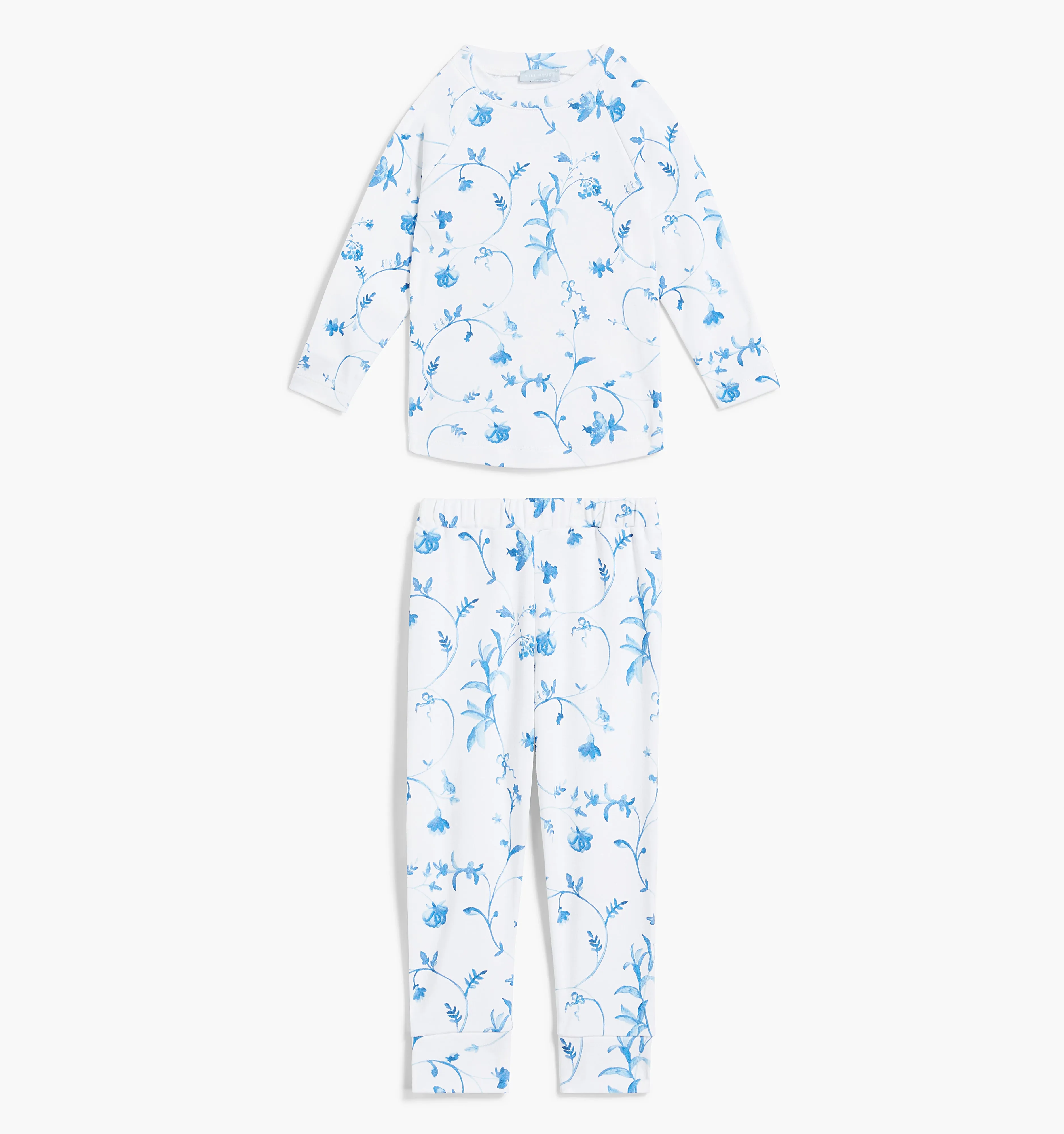 The Baby PJ Set - Blue Botanical