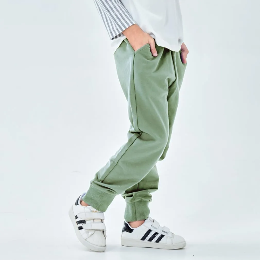 Toddler Boys Jogger Pants Boy Cotton Drawstring Elastic Waist Sweatpants Joggers 2 Pack Set 2-7T