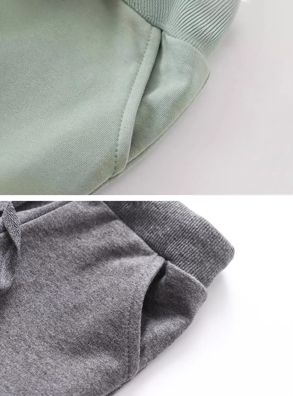 Toddler Boys Jogger Pants Boy Cotton Drawstring Elastic Waist Sweatpants Joggers 2 Pack Set 2-7T