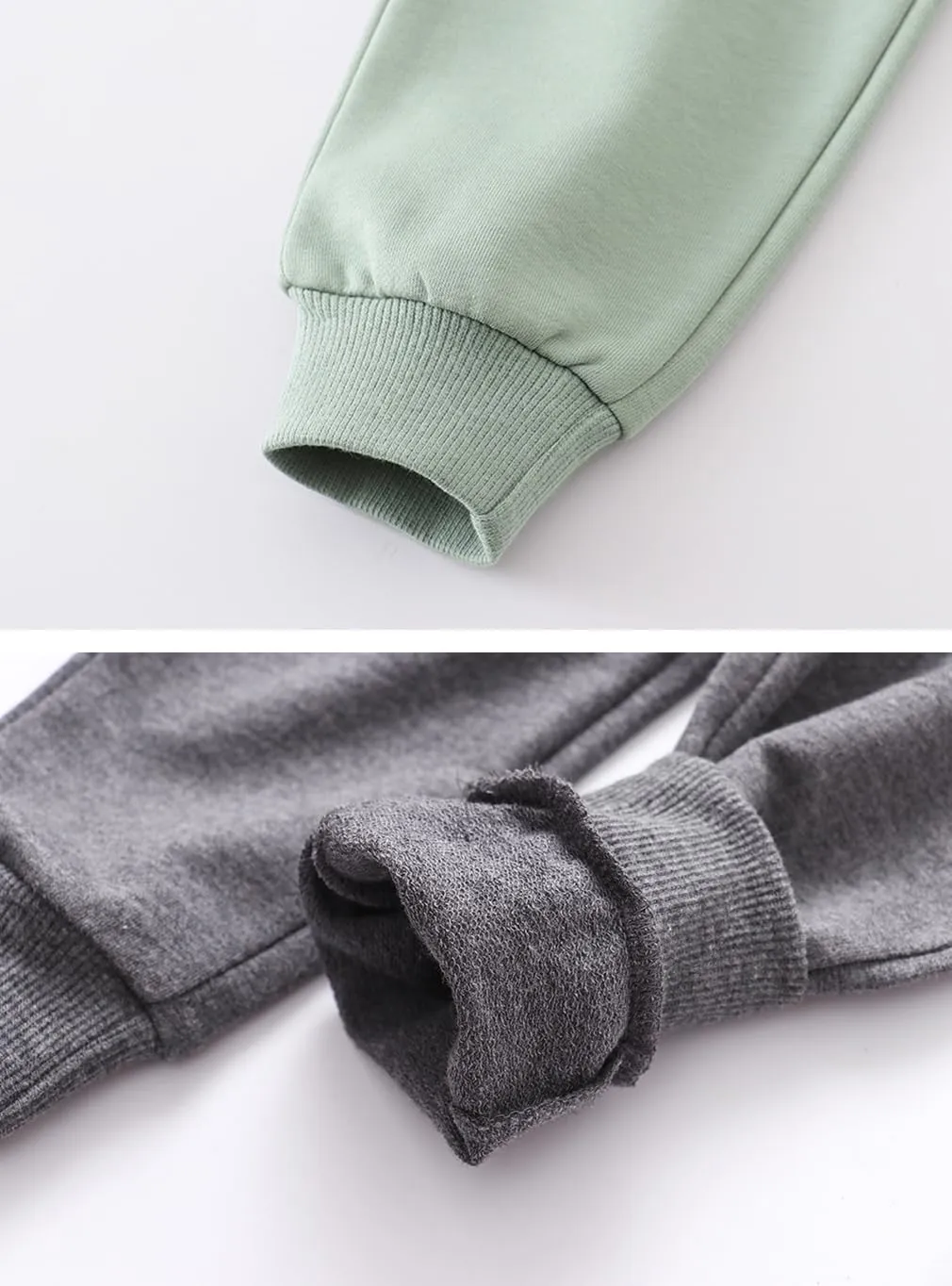 Toddler Boys Jogger Pants Boy Cotton Drawstring Elastic Waist Sweatpants Joggers 2 Pack Set 2-7T