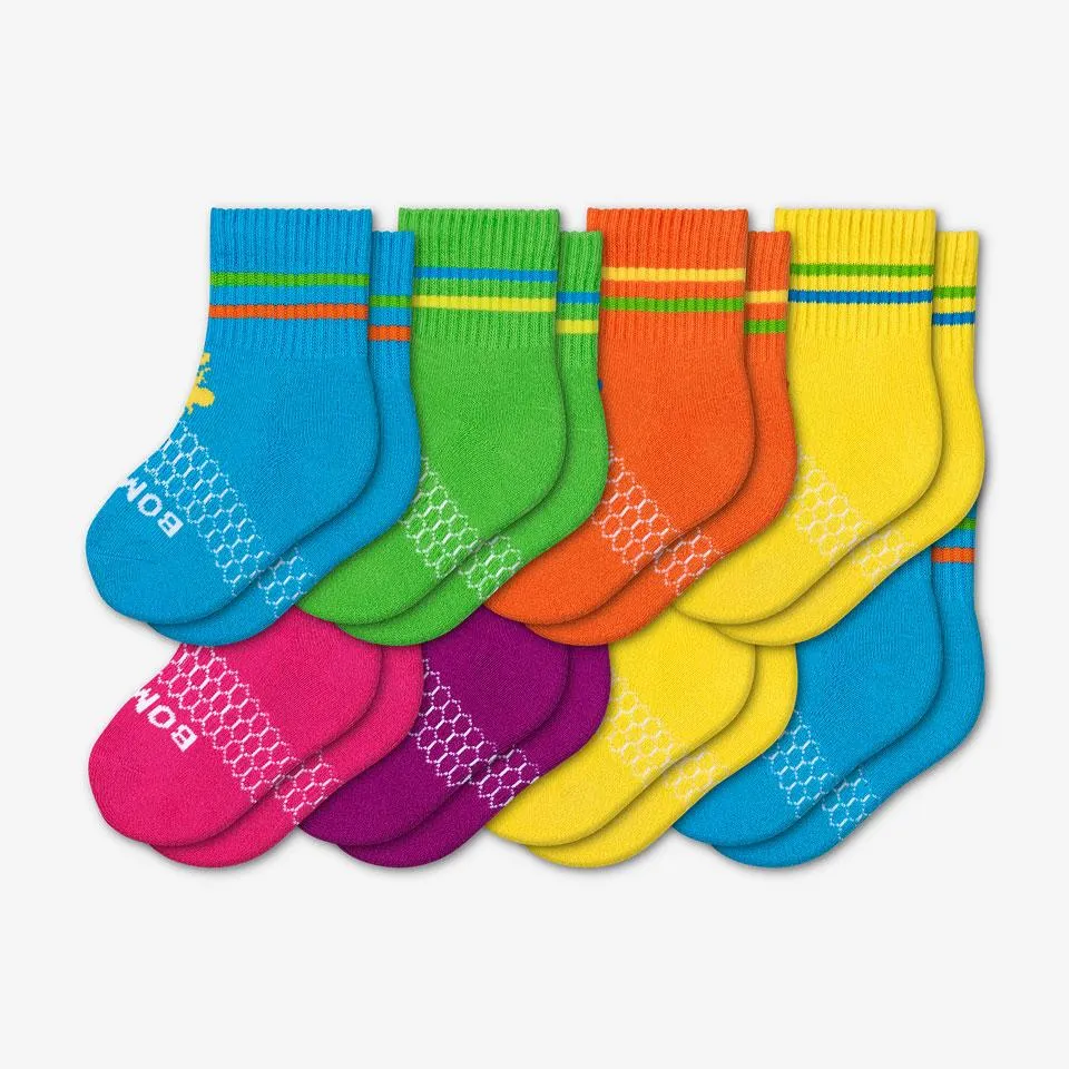 Toddler Bright Calf Sock 8-Pack