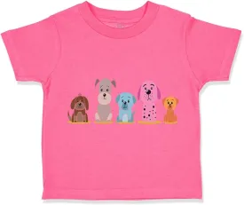 Toddler T-Shirt Dogs Puppy Family Dog Lover Pet Cotton Cute Boy & Girl Clothes