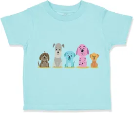 Toddler T-Shirt Dogs Puppy Family Dog Lover Pet Cotton Cute Boy & Girl Clothes