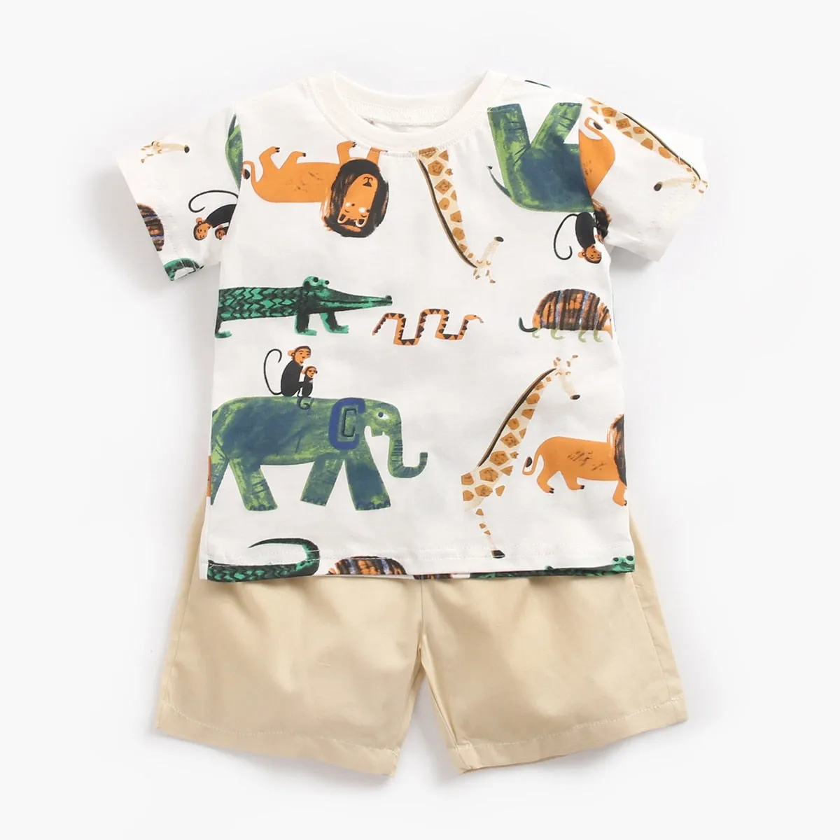 Top   Shorts 2Pcs Cartoon Set