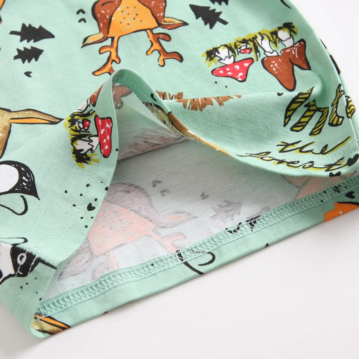 Top   Shorts 2Pcs Cartoon Set