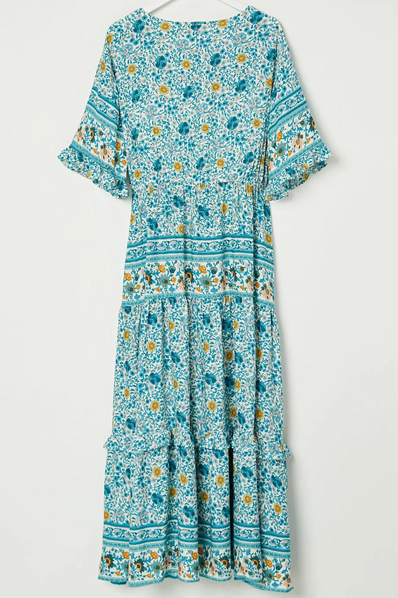 Verona Boho Bell Sleeve Maxi Dress