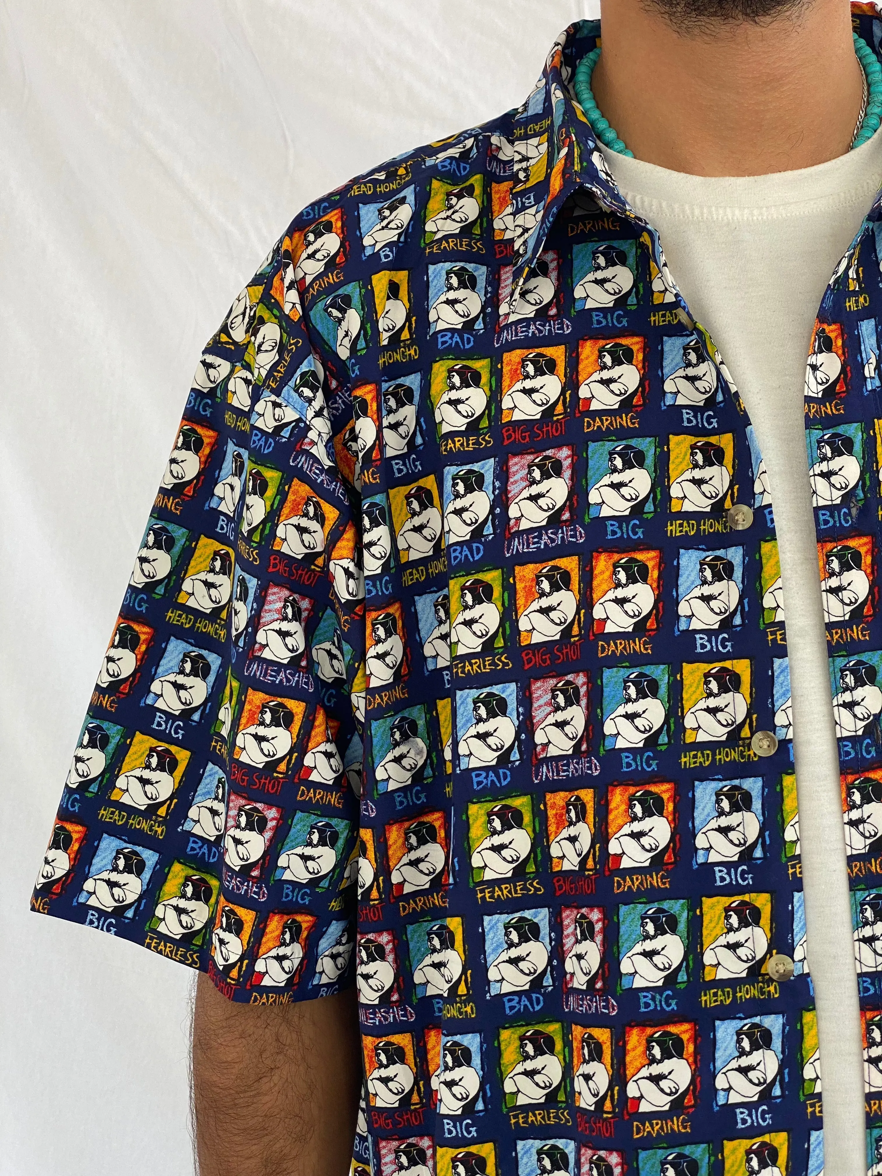 Vintage Big Dogs Half Sleeve Shirt