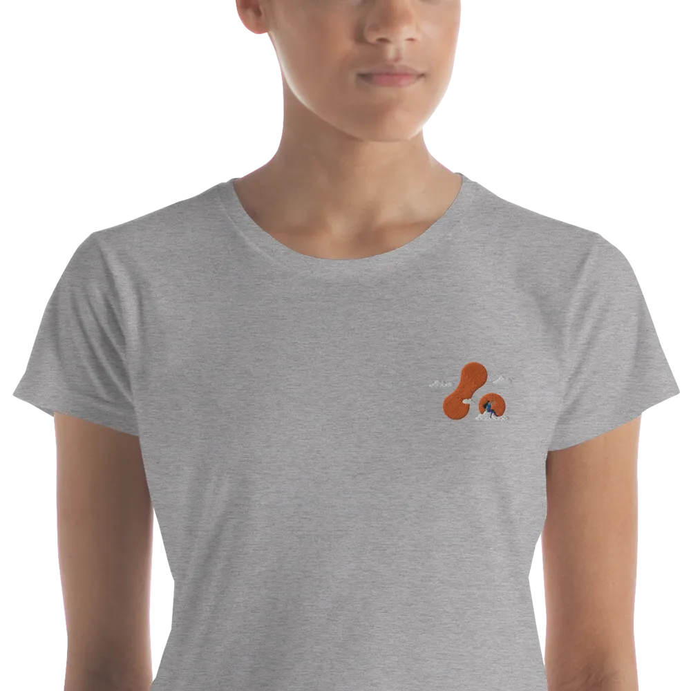 Women's Embroidered T-shirt - Adaptavist Cloud Design CB2