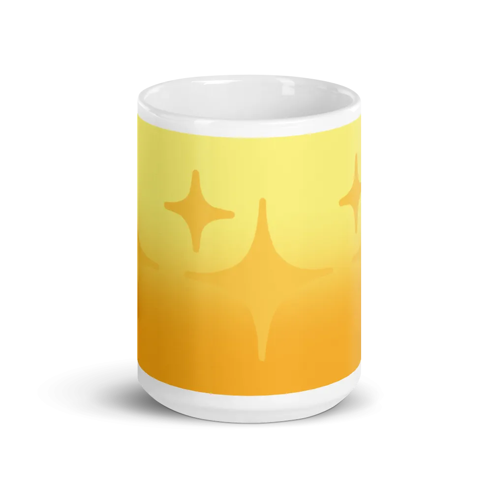 Yellow Ghost Sparkle Mug
