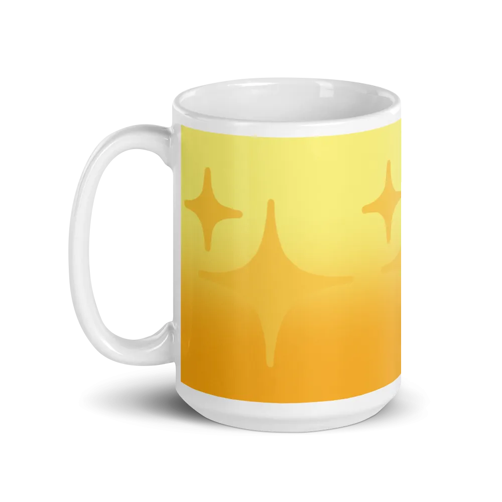 Yellow Ghost Sparkle Mug