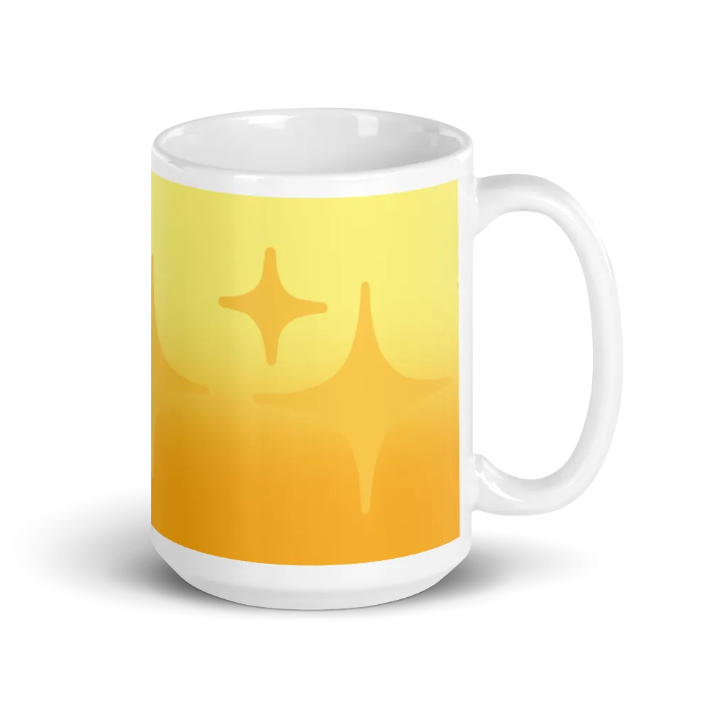 Yellow Ghost Sparkle Mug