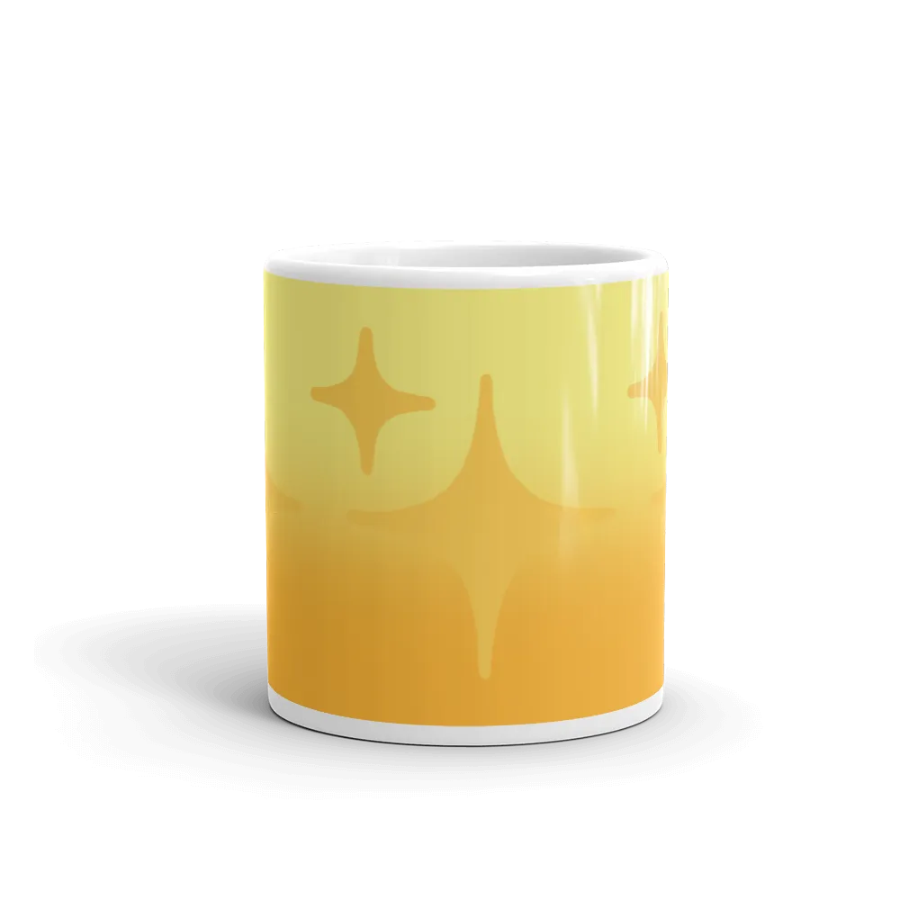 Yellow Ghost Sparkle Mug