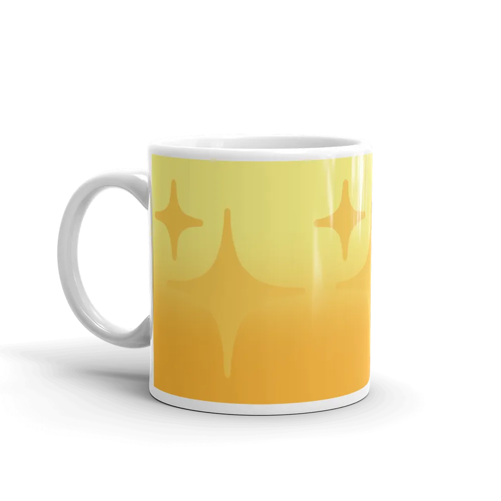 Yellow Ghost Sparkle Mug