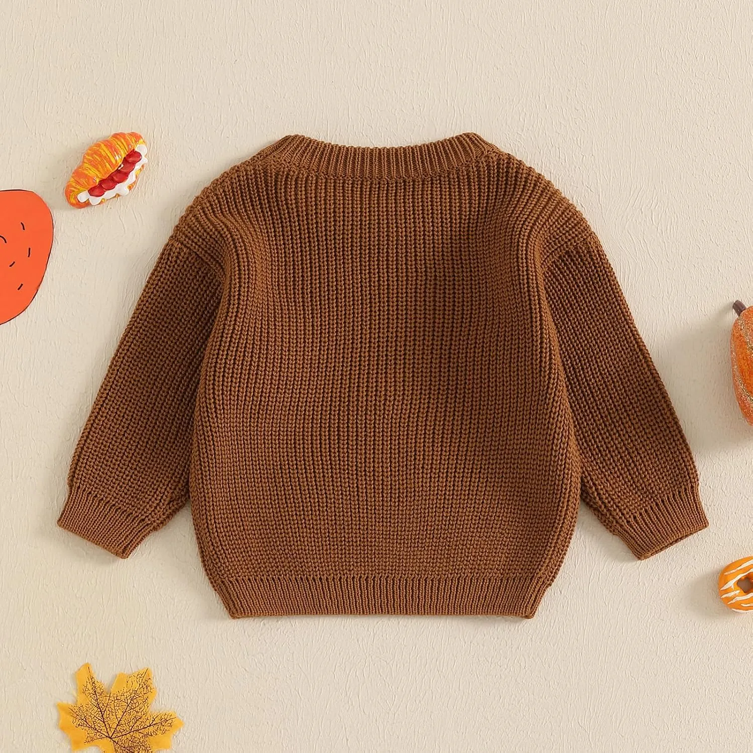 YINGISFITM Halloween Baby Girl Boy Outfit Toddler Thanksgiving Halloween Sweater Knit Sweaters Fall Winter Clothes