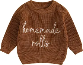 YINGISFITM Halloween Baby Girl Boy Outfit Toddler Thanksgiving Halloween Sweater Knit Sweaters Fall Winter Clothes