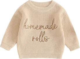 YINGISFITM Halloween Baby Girl Boy Outfit Toddler Thanksgiving Halloween Sweater Knit Sweaters Fall Winter Clothes