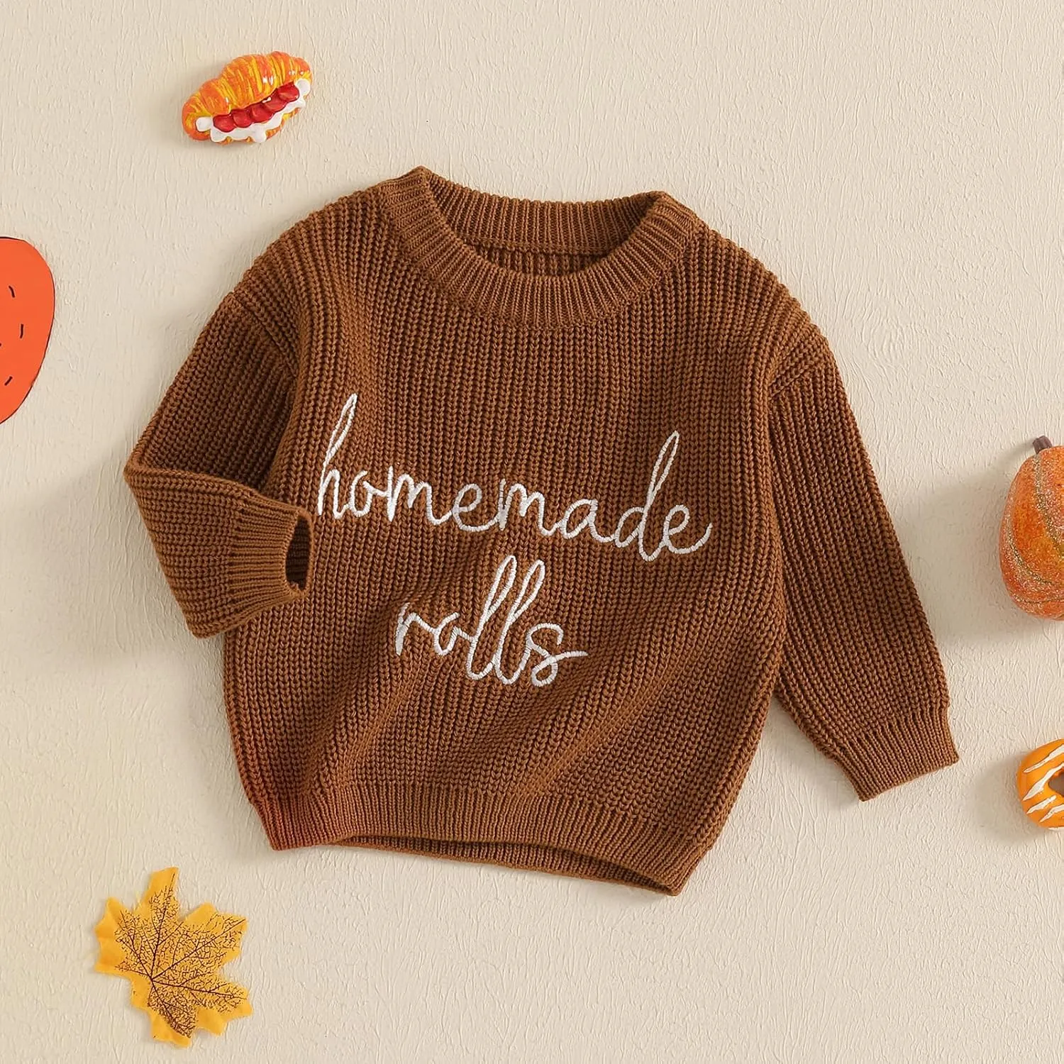 YINGISFITM Halloween Baby Girl Boy Outfit Toddler Thanksgiving Halloween Sweater Knit Sweaters Fall Winter Clothes