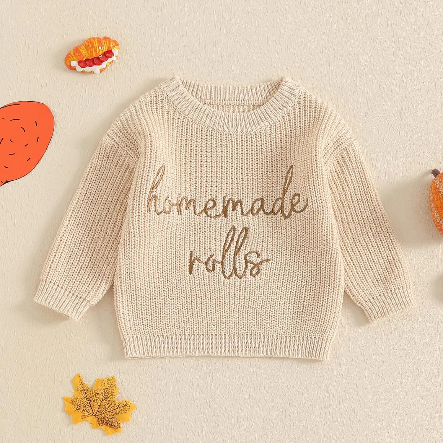 YINGISFITM Halloween Baby Girl Boy Outfit Toddler Thanksgiving Halloween Sweater Knit Sweaters Fall Winter Clothes