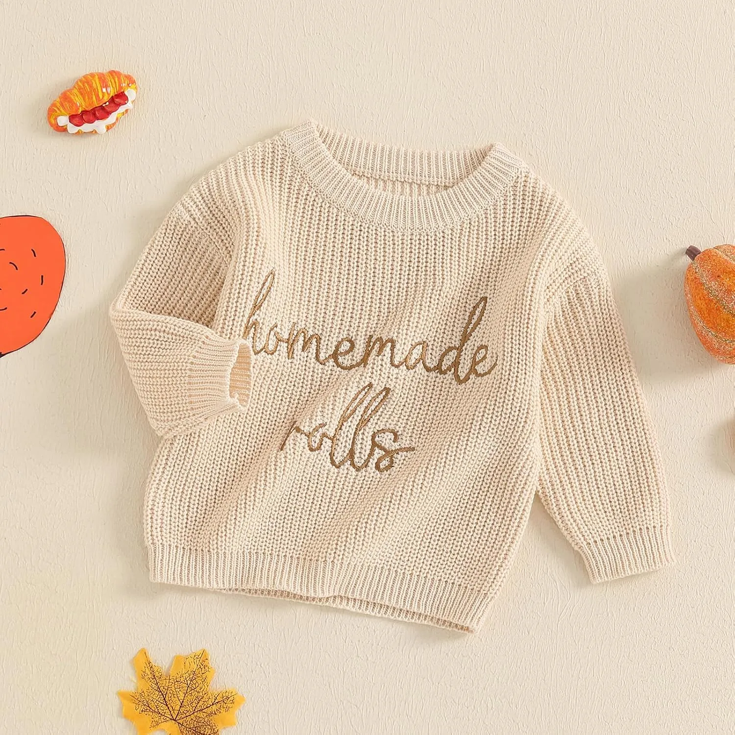 YINGISFITM Halloween Baby Girl Boy Outfit Toddler Thanksgiving Halloween Sweater Knit Sweaters Fall Winter Clothes