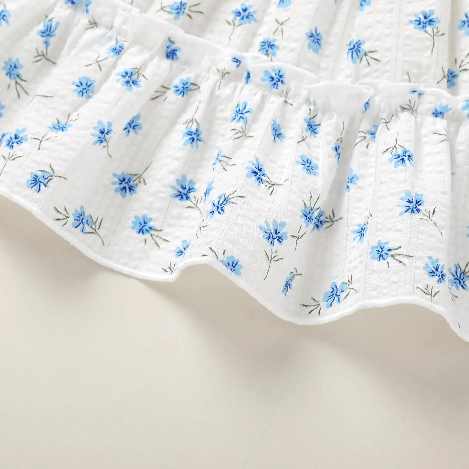 YOUNGER TREE Toddler Girl Dress Baby Girls Summer Clothes Ruffle Sleeve Floral Smock Beach Boho Dresses Sundress